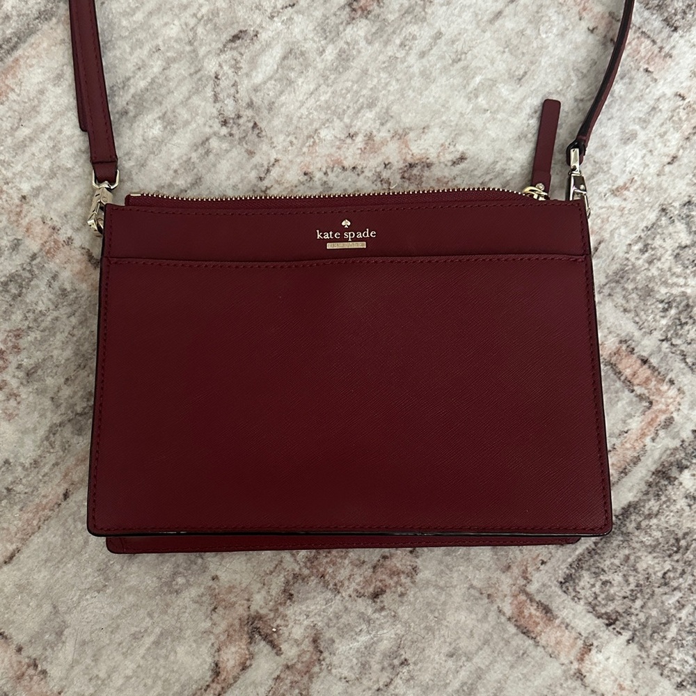 Kate Spade Deep Red Crossbody Bag